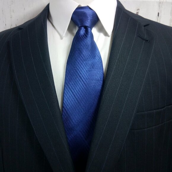 Jos A Bank Suit Blazer Sports Coat Blue Striped - Picture 4 of 11